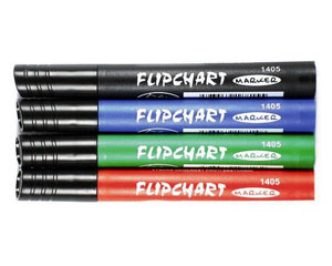 Mar�ieris pap�ra blokam, konisks, sarkans, Flipchart, KOH-I-NOOR